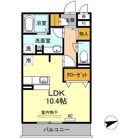 ノール　リヴィエール　トロワの物件間取画像